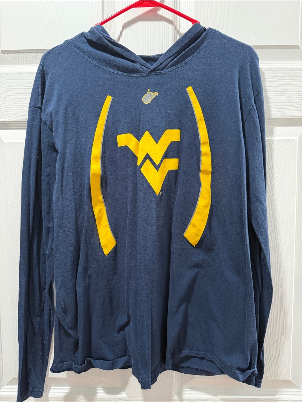 West Virginia Mountaineers Navy & Gold Kids Hoodie Pajama Top